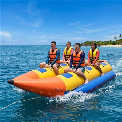 Bateaux bananes commerciaux et tubes de poissons volants – Activités aquatiques gonflables directes en usine